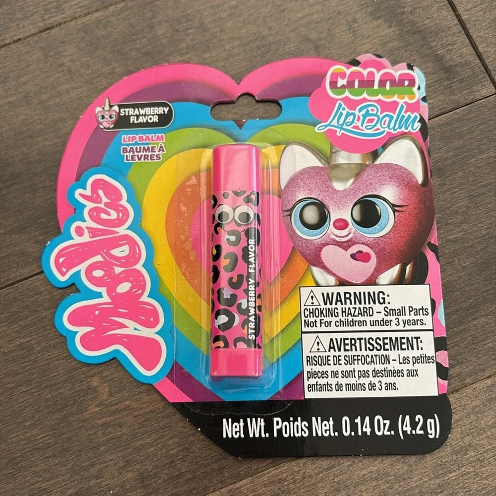 YOYO WORLD Moodies Girl’s Color Berry Lip Balm Set, Rainbow Beauty Cosmetics - Picture 3 of 7